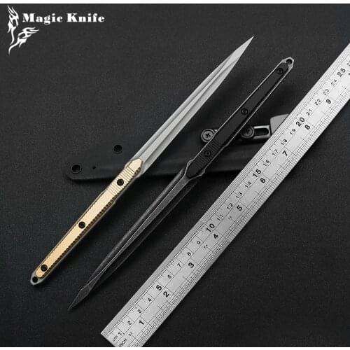 Magic 4 Colors HN-9 Tea Knife CNC Crowbar 440c Vicissitudes Stone Washing Blade Outdoor Portable Camping Edc Tool