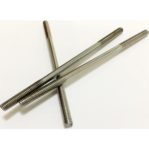 M4 Metal Rod, Ball Head Buckle Chuck Screw, Double-end Threaded Connecting Rod