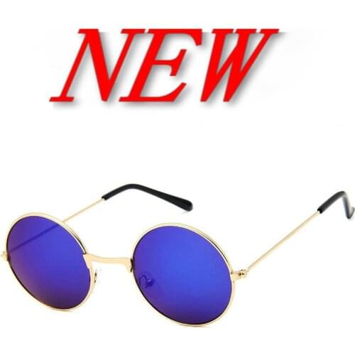 Mens Classic small Round Sunglasses Womens Small Vintage Retro Mirror John Lennon Sun Glass Oculos de sol Masculino zonnebril