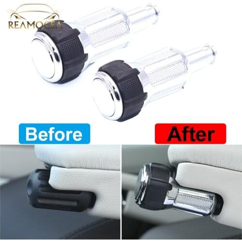 Reamocea 2Pcs Alloy Seat Armrest Box Adjustment knobs For Land Rover Discovery 5 LR5 Range Rover Sport Vogue SV 2014 2018 2019