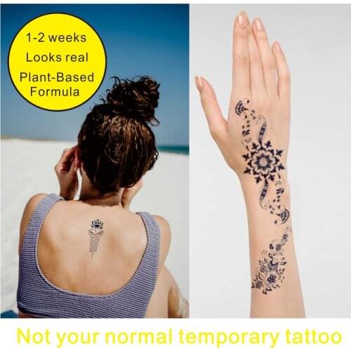 CWP GZ193 Henna Semi Permanent Fake Tattoo for Your Hand and Body