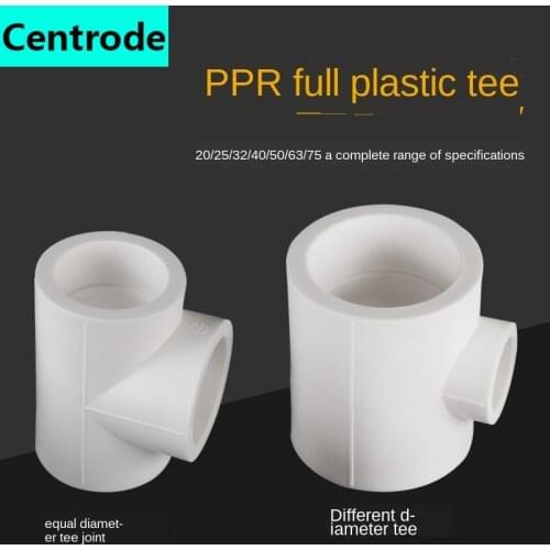 Ppr reducer tee reducer tee 20 to 25/32/40/50/63/75 reducer PPR water pipe fitting accessories