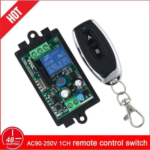 KTNNKG 433MHz 220V Lamp Wireless Remote Control Switch ON/OFF AC110V Remote Control Receiver Transmitter For Led Lights Bulb DIY