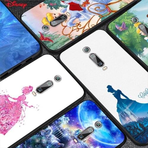 Disney Cinderella Princess Silicone Cover For Xiaomi Redmi 9T 9 9C 9A 9AT 9i 8 8A 7 6 Pro 7A 6A 5 5A 4X Plus Phone Case