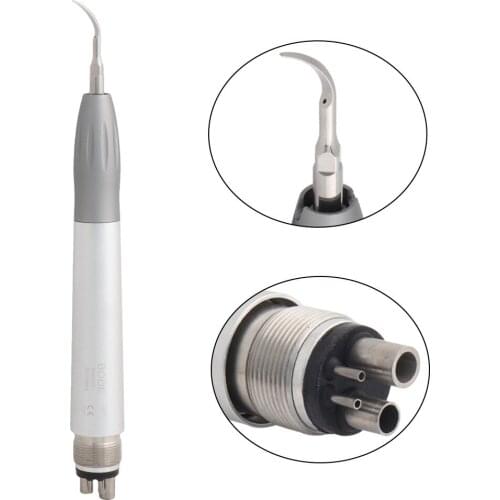 Dental Air Scaler Handpiece with 3 Tips Lab Sonic Perio Hygienist Scaling Midwest 4 Hole M4 High Frequency