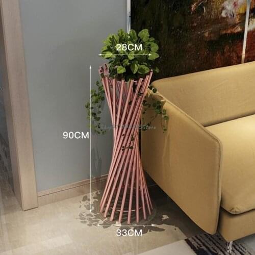 Light Luxury Nordic Flower Shelf Indoor Living Room Green Radish Flower Pot Stand Floor Type Simple Flower Pot Rack Decoration