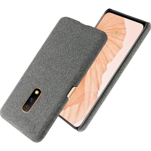 Slim Cloth Texture Cover For OPPO K3 Realme X Case Fabric Antiskid Anti-fall Capa For OPPO Realme X RMX1901 OppoK3 CPH1955