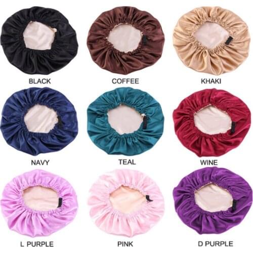 Waterproof Shower Cap High Quality Hair Salon Elastic Thicken For Women Bath Hat Bathroom Products Satin Bonnet Unisex Cap