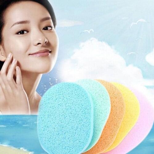 1pcs/pack candy color soft Magic Face Cleaning sponge wash face