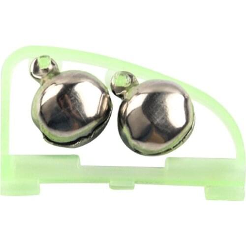 10PCS Luminous Sea Bream Bell, Automatic Double Bell Ring Fishing Alarm Outdoor Fishing Tackle