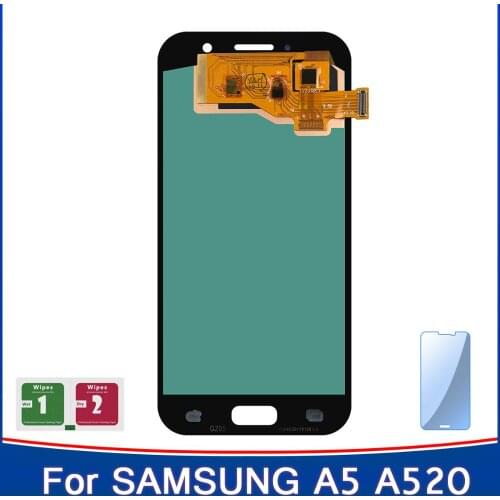 100% New Super Amoled Display For SAMSUNG Galaxy A5 2017 A520 A520F SM-A520F LCD Touch Screen Digitizer Assembly