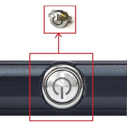 100% Genuine silver power button for Sony xperia Z Ultra XL39h C6802 C6803 C6806 C6833 side keypad cell phone replacement parts