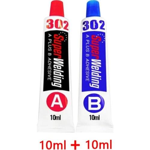 2pc AB Glue Strong Bonding Sealant Quick-drying Silicone Sealant Stainless Steel Aluminium Alloy Repair Glue Anti-aging 5ml/10ml