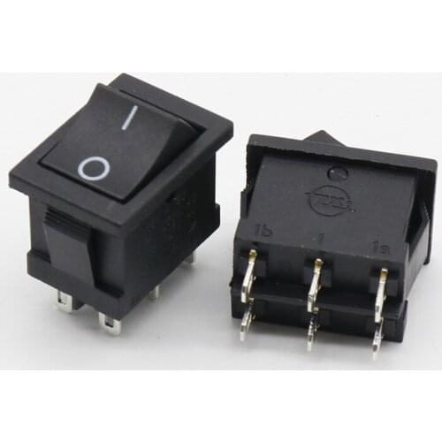 20pcs KCD Rocker Switch 6 feet 2 gear Composite Silver contact Push button start switches