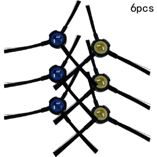 6pcs Side Brushes For Silvercrest SSR1 Vacuum Cleaner Sweeping robot Replacement