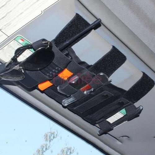 Car Sun Visor Card Holder Organizer Storage Box Sunglasses Clip Stowing Tidying For Toyota Land Cruiser 120 Prado FJ120