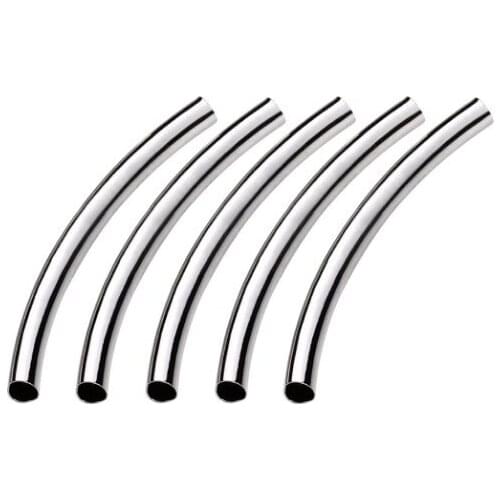 50pcs/lot 2*35mm tube Metal copper Alloy Spacer Beads Hole Beads Flat Beads Buddha Beads For DIY bracelet Jewelry Making rt3sd