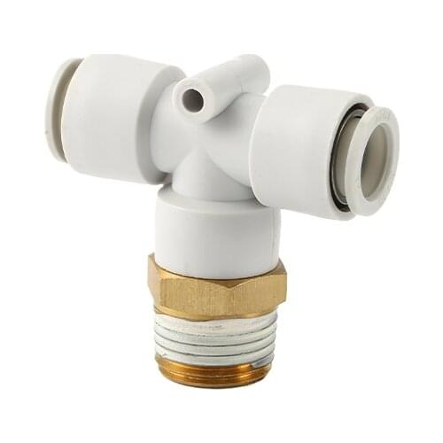 10 PCS SMC Type Airway Quick Coupling KQ2T Series Tee External Thread Pneumatic Connector Plug 4-16mm Air Pipe Quick Plug