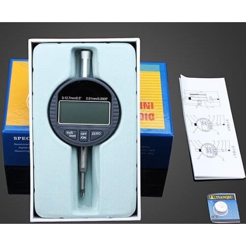 Digital Dial Micro Indicator 0-12.7mm/0.5inch 0.01mm Electronic Dial Gauge Measurement Instrument Precisio Micrometer Gauge Tool