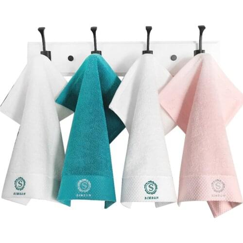 30 pieces of cotton household square towels for kindergarten children Soft small square towel Thickened face towel 33*33cm*60g
