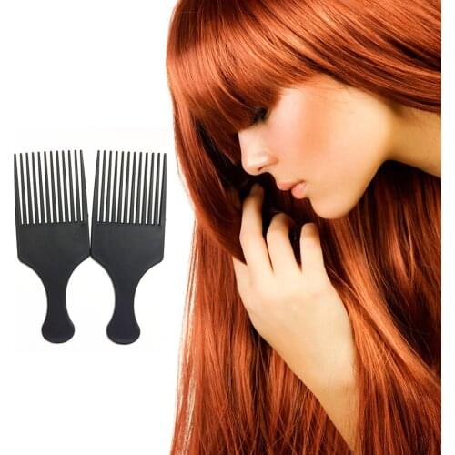 Makeup Afro Teeth Tooth Comb Large Wide Black Curly Hair Brush Salon Hairdressing Styling Long Tooth Styling Pick Styling Tool