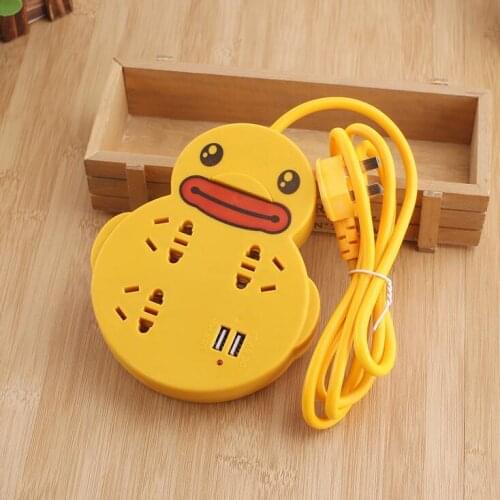 Multifunctional 3D duck USB smart socket socket home charging interface socket