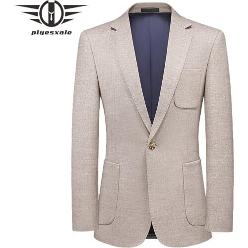 2021 New Autumn Winter Blazers Men Slim Fit Thick Woolen Blazer Suit Jacket Party Wedding Business Casual Blazers Male Q1314
