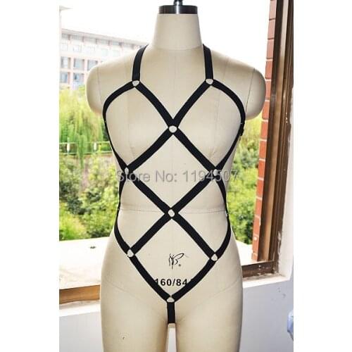 2018 new fashion cage body harness, diamond-shaped decorative Slim harness, suitable for women and lead dancers wear, super sexy