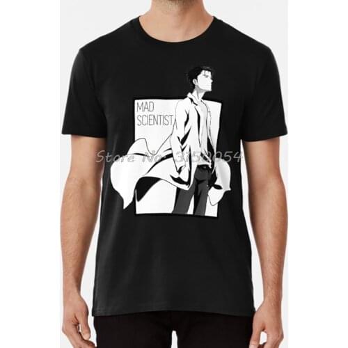 Okabe Rintarou Steins; Gate T Shirt Anime Manga Otaku Japan Tokyo Anime Posters Anime Stickers Anime TShirt Men Cotton T-shirt