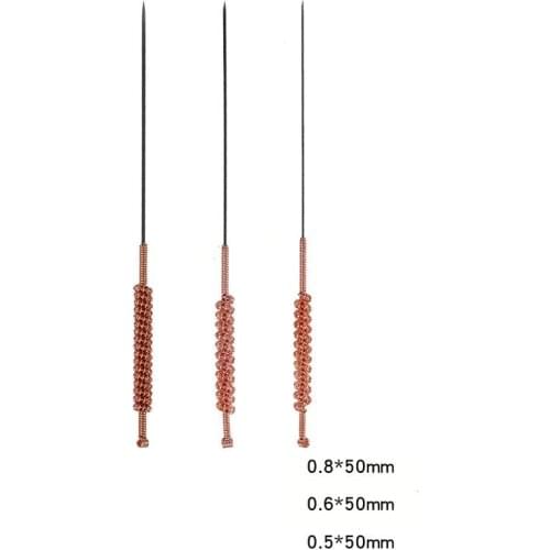 Genuine huanqiu acupuncture massage needle tungsten steel fire needle 3 pcs 0.5*50mm/0.8*50mm/0.6*50mm