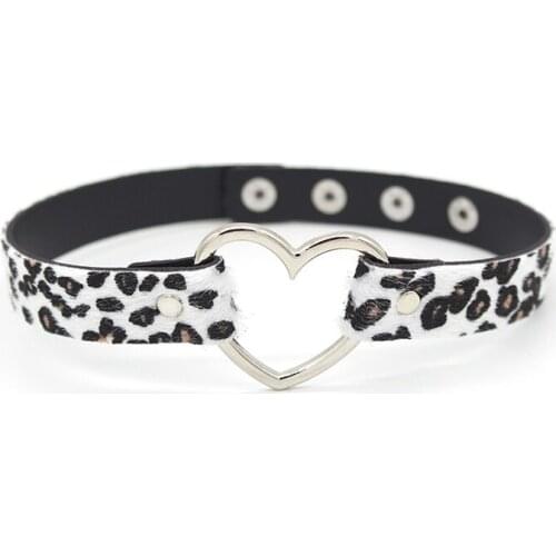 Horse hair leather heart necklace necklace womens collar 2018 statement chocker collar fashion jewelry necklace for women