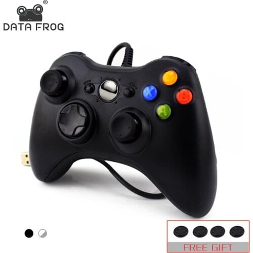 DATA FROG USB Wired Gamepad for Xbox 360 /Slim Controller for Windows 7/8/10 Microsoft PC Controller Support for Steam Game