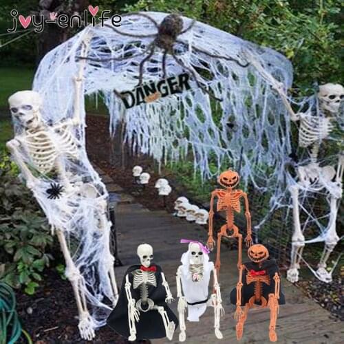 Halloween skeleton horror trick props home and garden decoration ghost hanging decor skull graveyard trick Halloween party decor