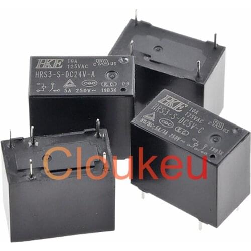 Relay HRS3-S-DC5V 12VDC 24VDC-A -C 5A 4pin 5pin HF32F