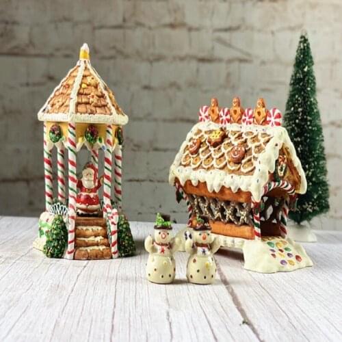 Christmas Series Craft Work Xmas Gift Gingerbread House Easters Day Present Living Room Bedroom Home Decorations
