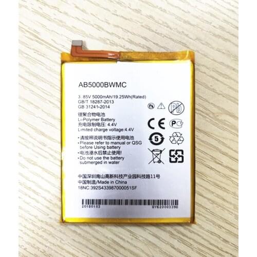 Replacement 5000mAh AB5000BWMC Battery For Philips XENIUM S386 X588 CTS386 CTX588 Phone Latest Production High Quality Battery
