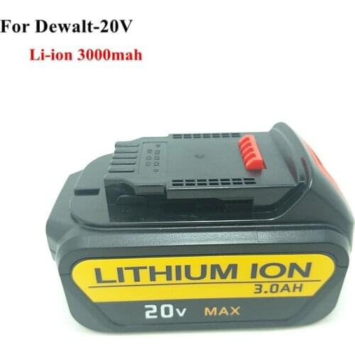 New 20V 3000mah Li-Ion Replacement Power Tool Battery For Dewalt DCB182,DCB183 DCB200 DCB204
