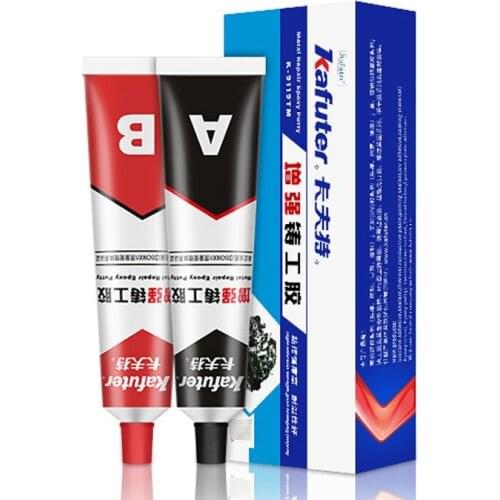 A+B Special Leakage Plugging Welding Glue for Auto Radiator Water Tank Metal Repairing Adhesive Super Glue Iron Steel 65g 100g