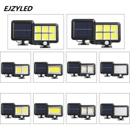 LED Solar Powered Light Outdoors Solar Garden Light PIR Motion Sensor Split Solar Wall Light Spotlights Security Emergency Light