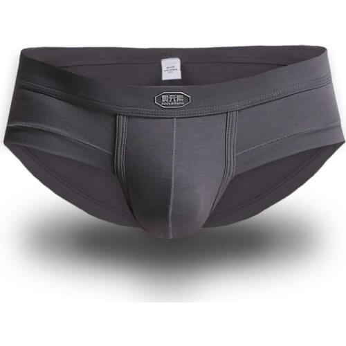 Sexy Underwear Mens Briefs Shorts Soft Modal Panties Intimate Solid Breathable U Convex Pouch Underpants Male Cueca Calzoncillo