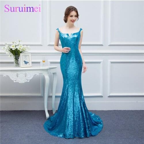 Kate Ritchie Evening Dress Vestidos De Fiesta Emerald Green Mermaid Long Sequins Women Formal Event Gown