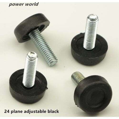 8pcs/lot Adjustable pin for flat screw cabinet legs Furniture small adjust foot furniture pad table foot Hardware white/black
