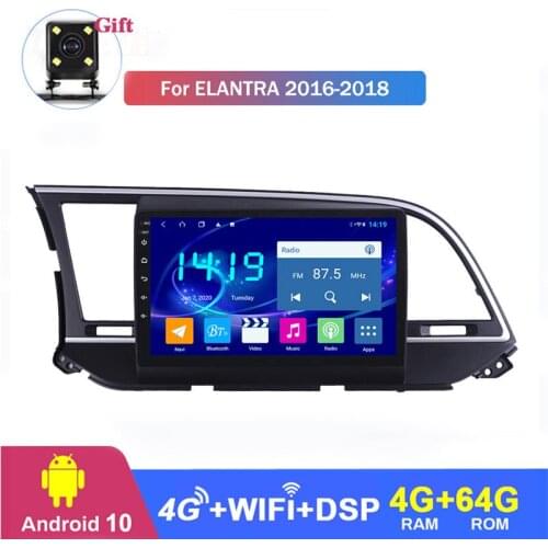 For Hyundai Elantra 2016 2017 2018 GPS navigation Car Multimedia MP5 Player Buletooth Car Stereo Mirror Link Head Unit Stereo