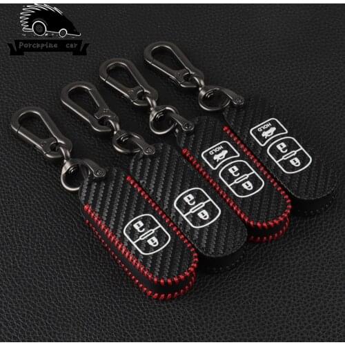 Carbon fiber Car Remote Key Case Cover For Mazda 2 3 6 Axela Atenza CX-5 CX5 CX-7 CX-9 2014 2015 2016 2017 Smart 2/3 Buttons