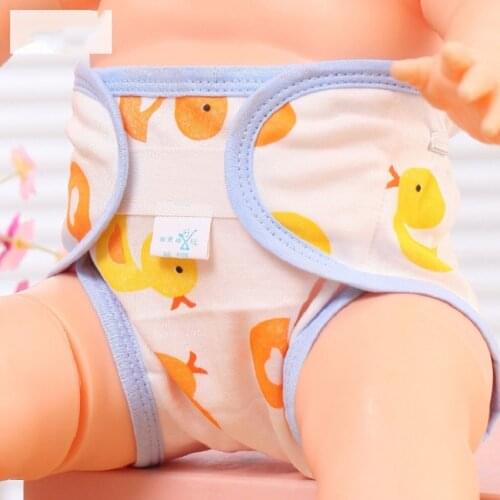 Newborn Cotton Diaper Pants Baby Training Diaper Repeated Washing Adjustable Breathable Diaper Cover Mamas Helper