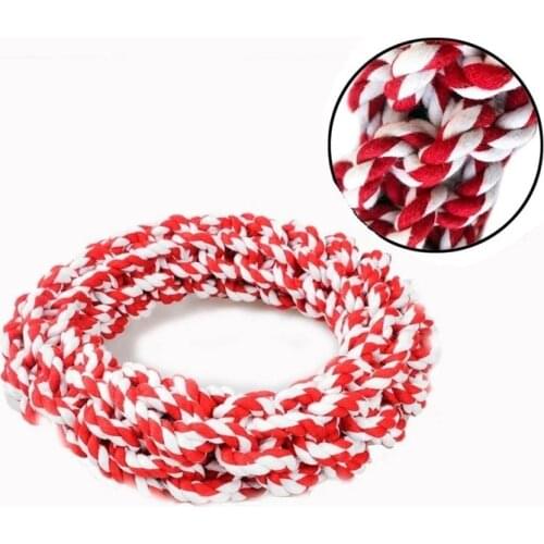 Pet environmental protection cotton rope toy dog molar cleaning teeth bite resistant toy cotton rope toy
