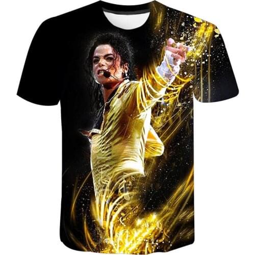 Michael Jackson Street Dance 3D Printing T Shirts Popular Singer Dancer T-shirt Men Women Hip Hop Streetwear Cool Tops Tees