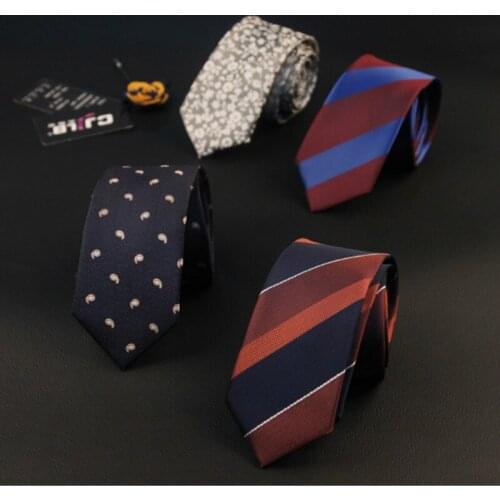 18colors mens polyester silk necktie skinny 6cm gravatas jacquard neck ties for men designers fashion business 50pcs/lot fedex