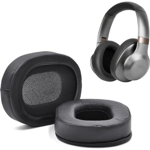 Leather Cushion Velvet Earmuff Earphone Sleeve Cover for J-B-L Everest Elite 750NC Headset Replacement