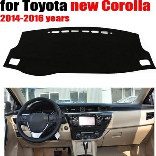 Car dashboard cover mat for TOYOTA New COROLLA 2014-2016 years Left hand drive dashmat pad dash mat covers dashboard accessories